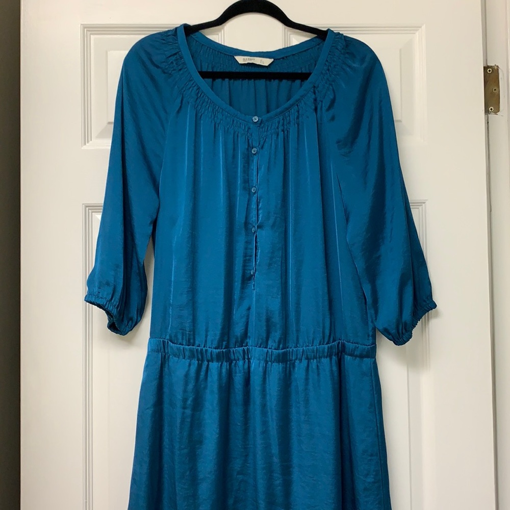 Old Navy Button Front Elastic Waist Dress